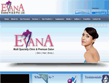 Tablet Screenshot of evanaskincare.com